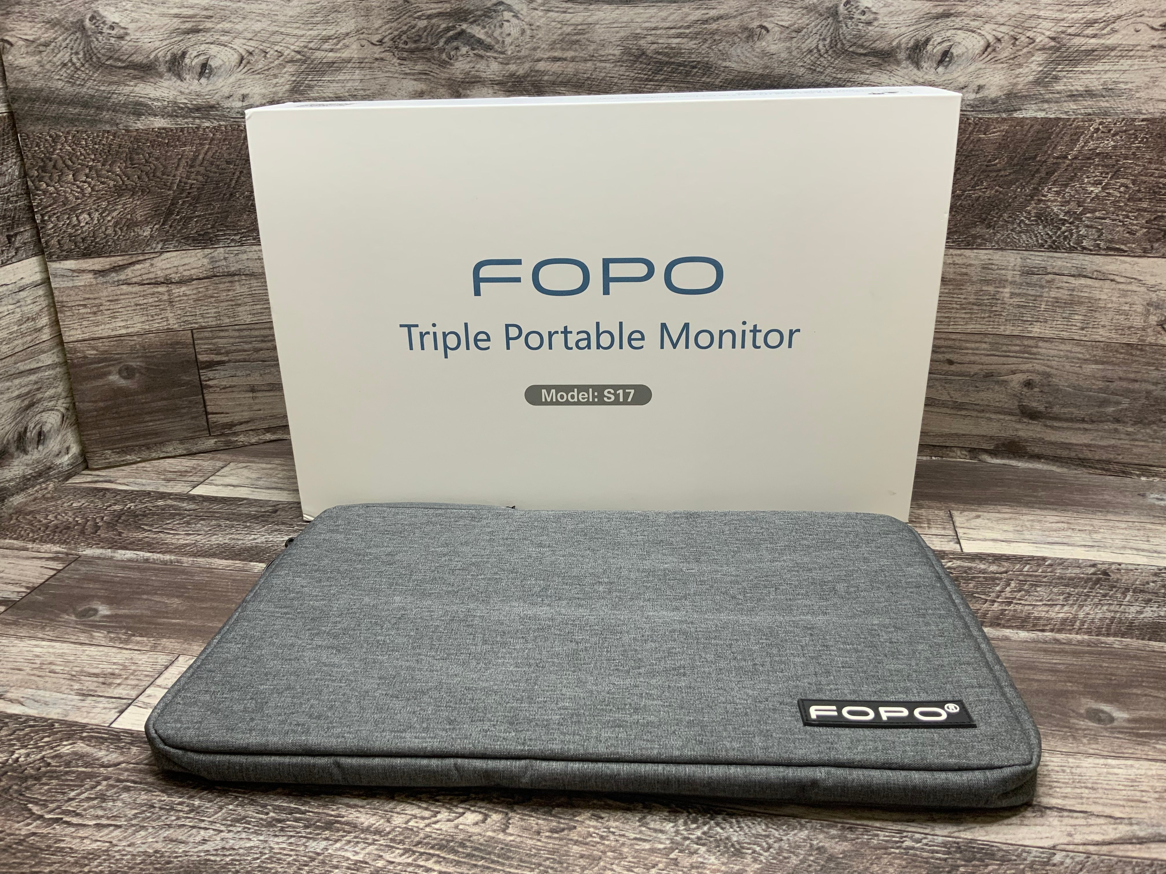 FOPO 15" Laptop Screen Extender 1080P FHD IPS Triple Monitor for 15" Laptop (8070241419502)